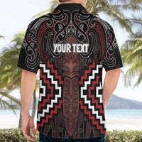 Maori Taiaha Whakairo Personalized Hawaiian Shirt Red Poutama Motifs LT7 - Polynesian Pride