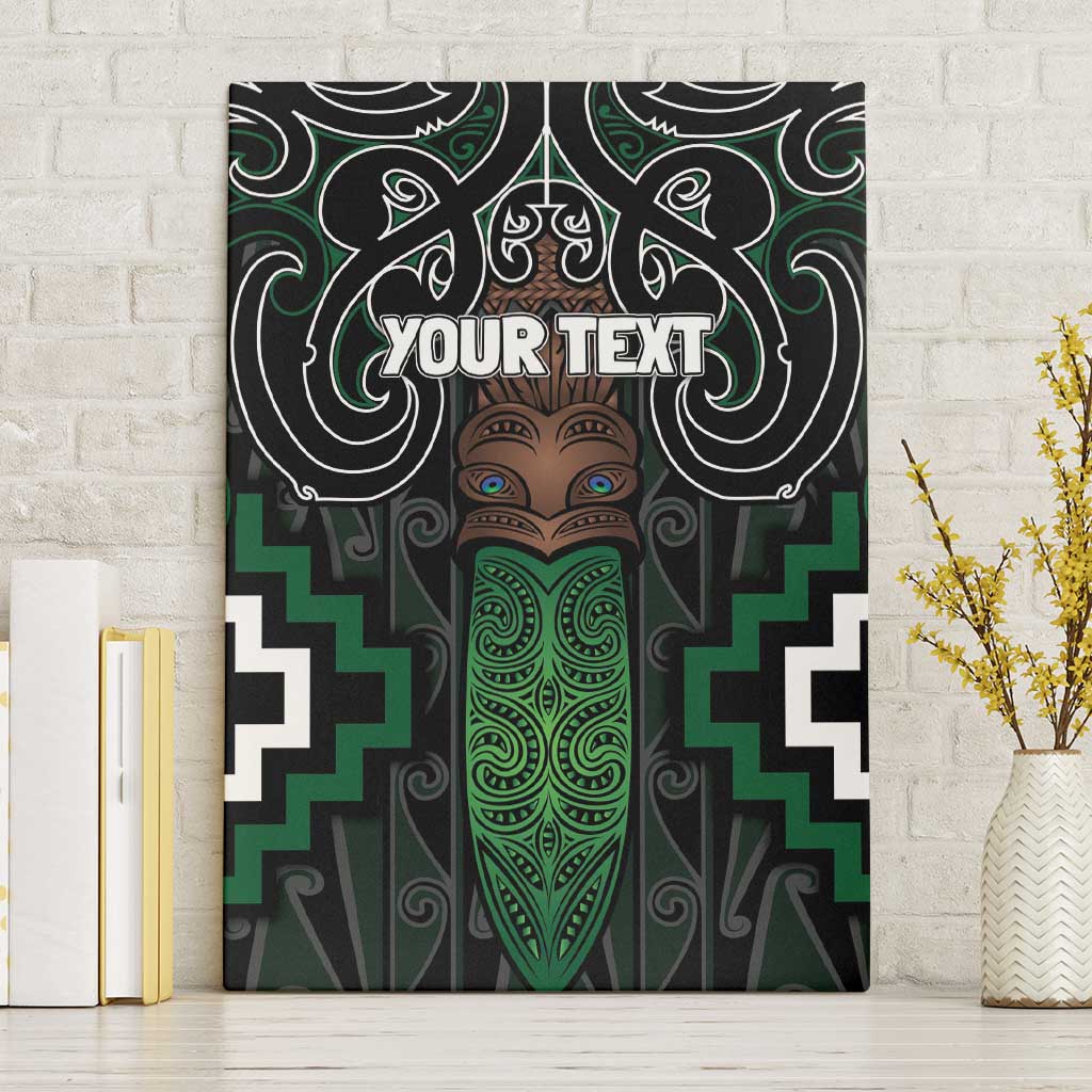 Maori Taiaha Pounamu Whakairo Personalized Canvas Wall Art Jade Poutama Motifs LT7 Without Frame Jade - Polynesian Pride