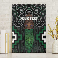 Maori Taiaha Pounamu Whakairo Personalized Canvas Wall Art Jade Poutama Motifs LT7 Without Frame Jade - Polynesian Pride