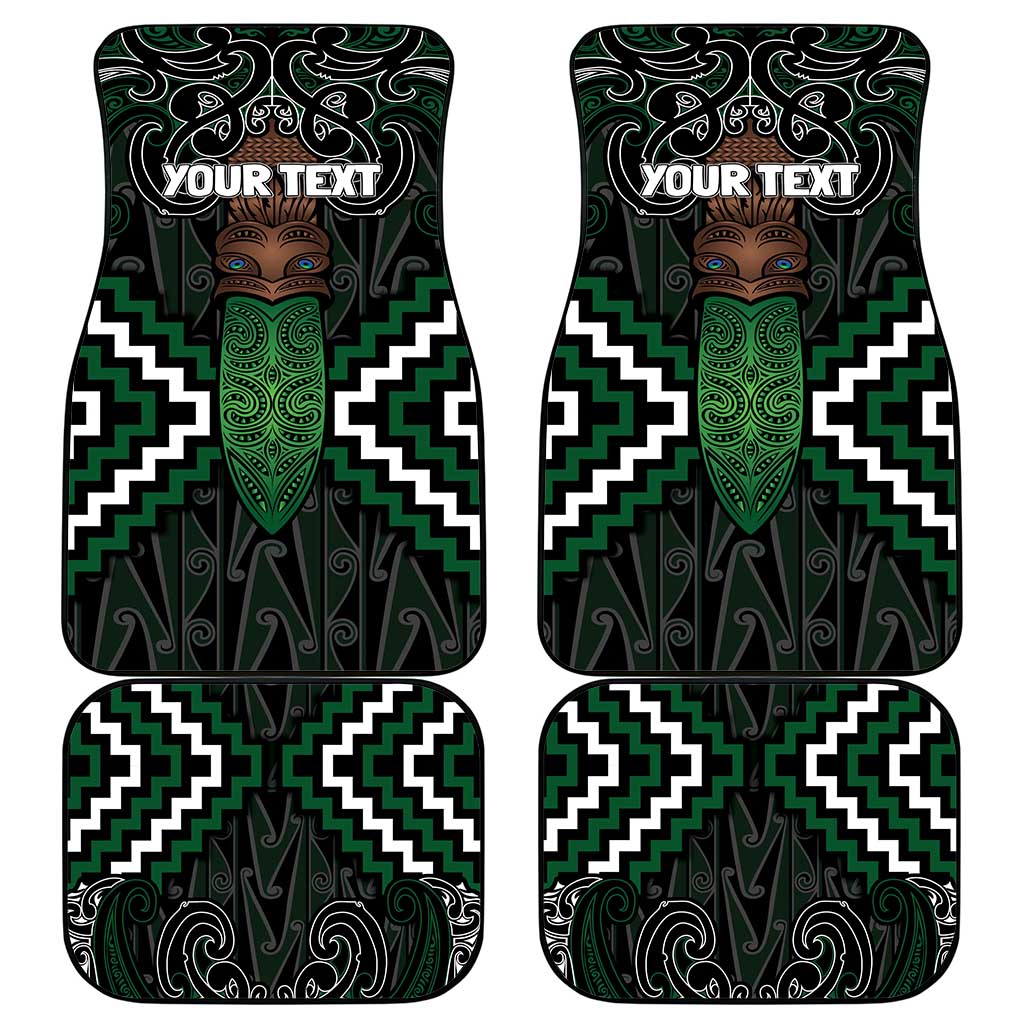 Maori Taiaha Pounamu Whakairo Personalized Car Mats Jade Poutama Motifs LT7 - Polynesian Pride