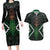 Maori Taiaha Pounamu Whakairo Personalized Couples Matching Long Sleeve Bodycon Dress and Hawaiian Shirt Jade Poutama Motifs