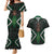 Maori Taiaha Pounamu Whakairo Personalized Couples Matching Mermaid Dress and Hawaiian Shirt Jade Poutama Motifs