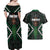 Maori Taiaha Pounamu Whakairo Personalized Couples Matching Off Shoulder Maxi Dress and Hawaiian Shirt Jade Poutama Motifs
