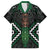 Maori Taiaha Pounamu Whakairo Personalized Family Matching Off The Shoulder Long Sleeve Dress and Hawaiian Shirt Jade Poutama Motifs