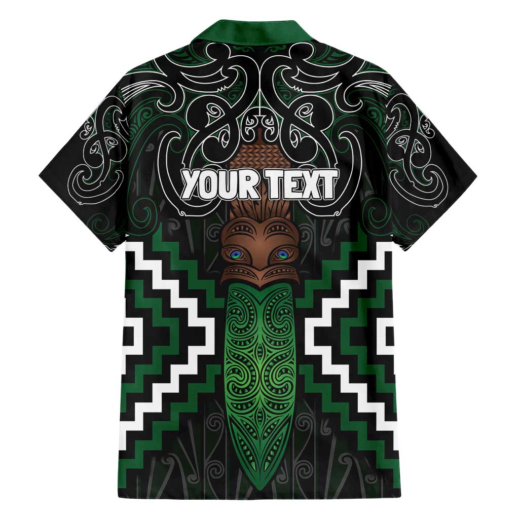 Maori Taiaha Pounamu Whakairo Personalized Hawaiian Shirt Jade Poutama Motifs LT7 - Polynesian Pride