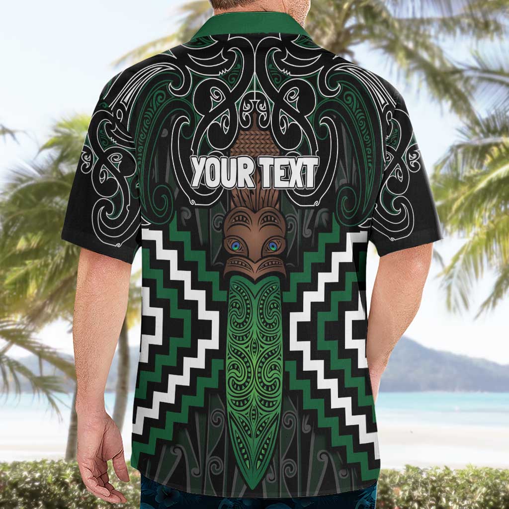 Maori Taiaha Pounamu Whakairo Personalized Hawaiian Shirt Jade Poutama Motifs LT7 - Polynesian Pride
