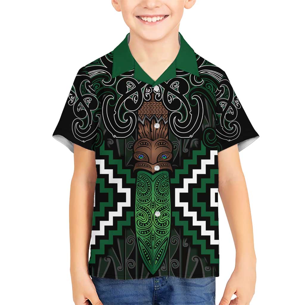 Maori Taiaha Pounamu Whakairo Personalized Hawaiian Shirt Jade Poutama Motifs LT7 - Polynesian Pride