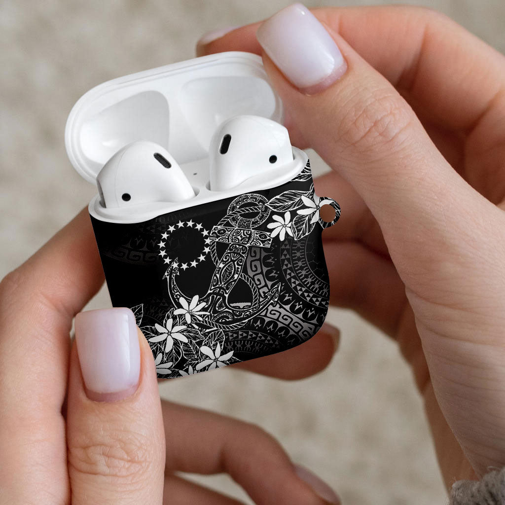 Black Kuki Airani Tapakau AirPods Case Tribal Anchor Mix Tiare