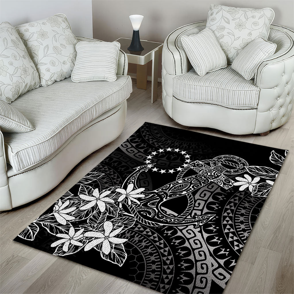 Black Kuki Airani Tapakau Area Rug Tribal Anchor Mix Tiare