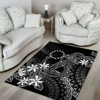 Black Kuki Airani Tapakau Area Rug Tribal Anchor Mix Tiare
