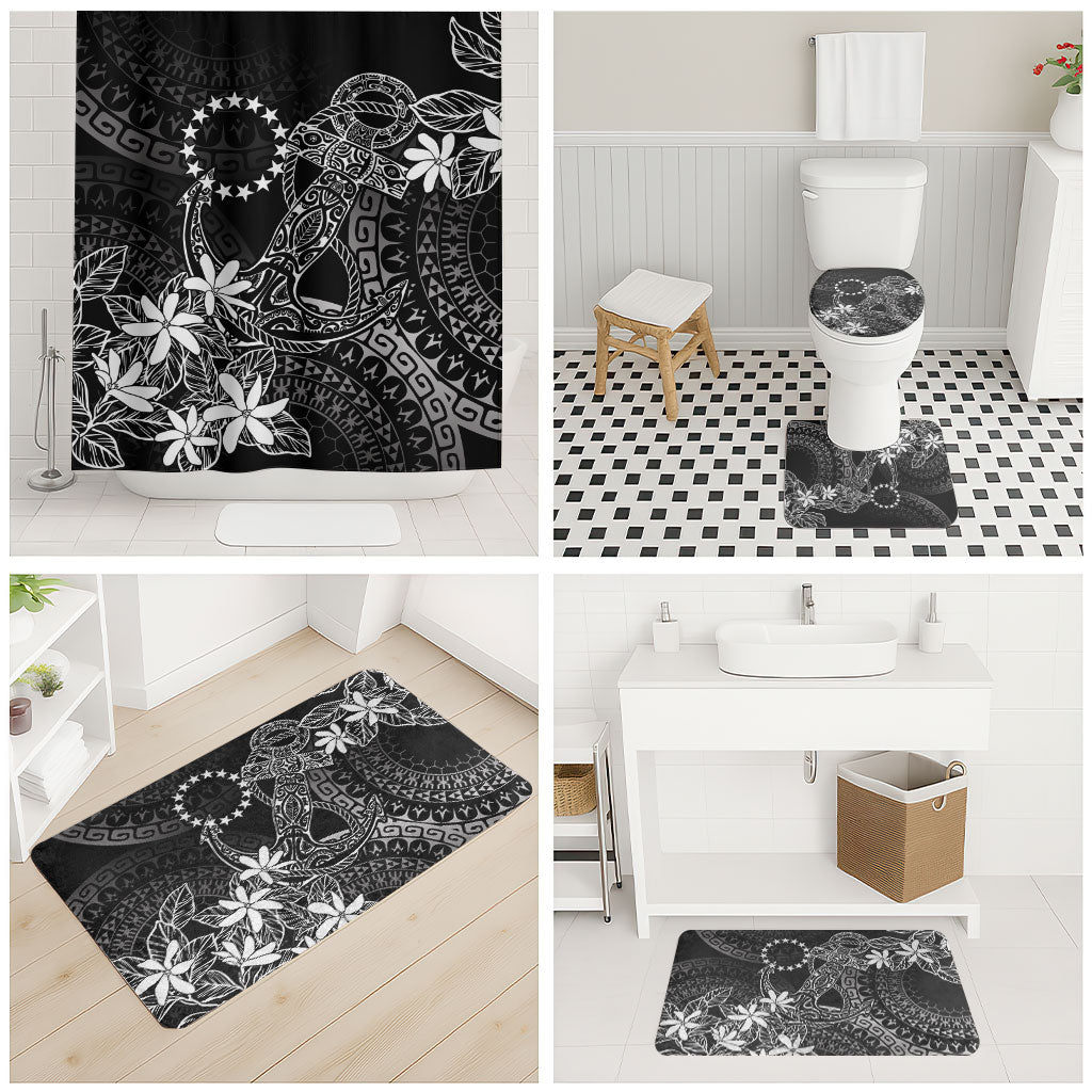 Black Kuki Airani Tapakau Bathroom Set Tribal Anchor Mix Tiare LT7 - Polynesian Pride