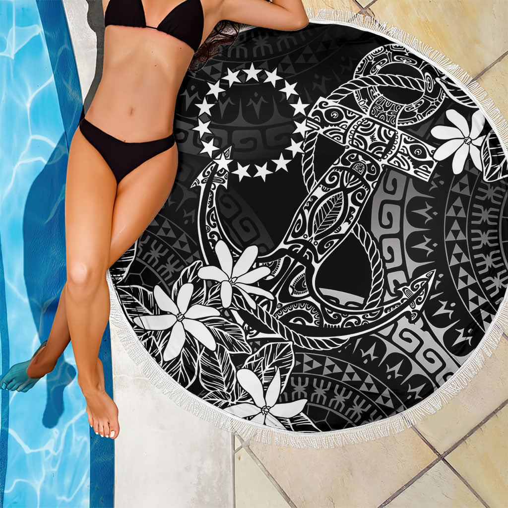 Black Kuki Airani Tapakau Beach Blanket Tribal Anchor Mix Tiare LT7 - Polynesian Pride