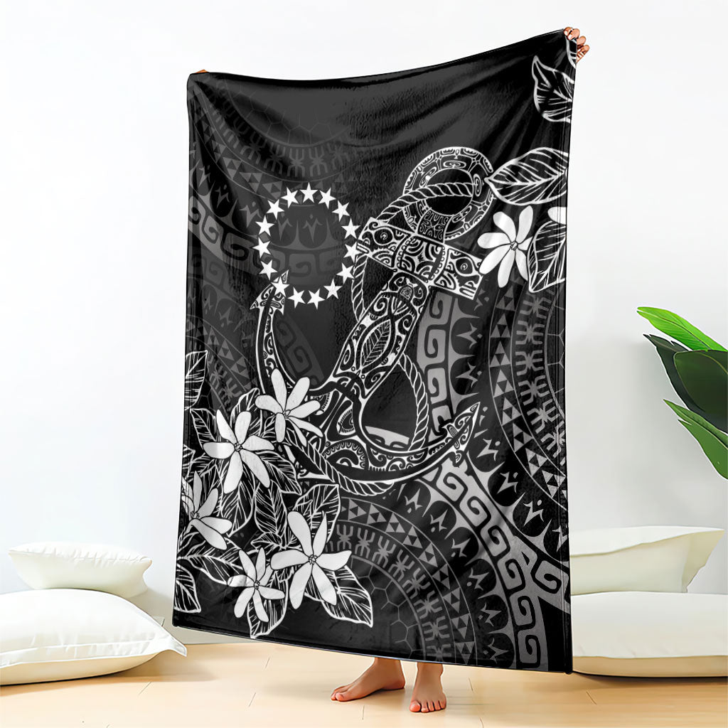 Black Kuki Airani Tapakau Blanket Tribal Anchor Mix Tiare LT7 - Polynesian Pride