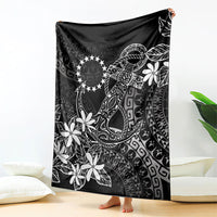 Black Kuki Airani Tapakau Blanket Tribal Anchor Mix Tiare LT7 - Polynesian Pride