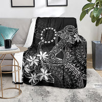 Black Kuki Airani Tapakau Blanket Tribal Anchor Mix Tiare LT7 - Polynesian Pride