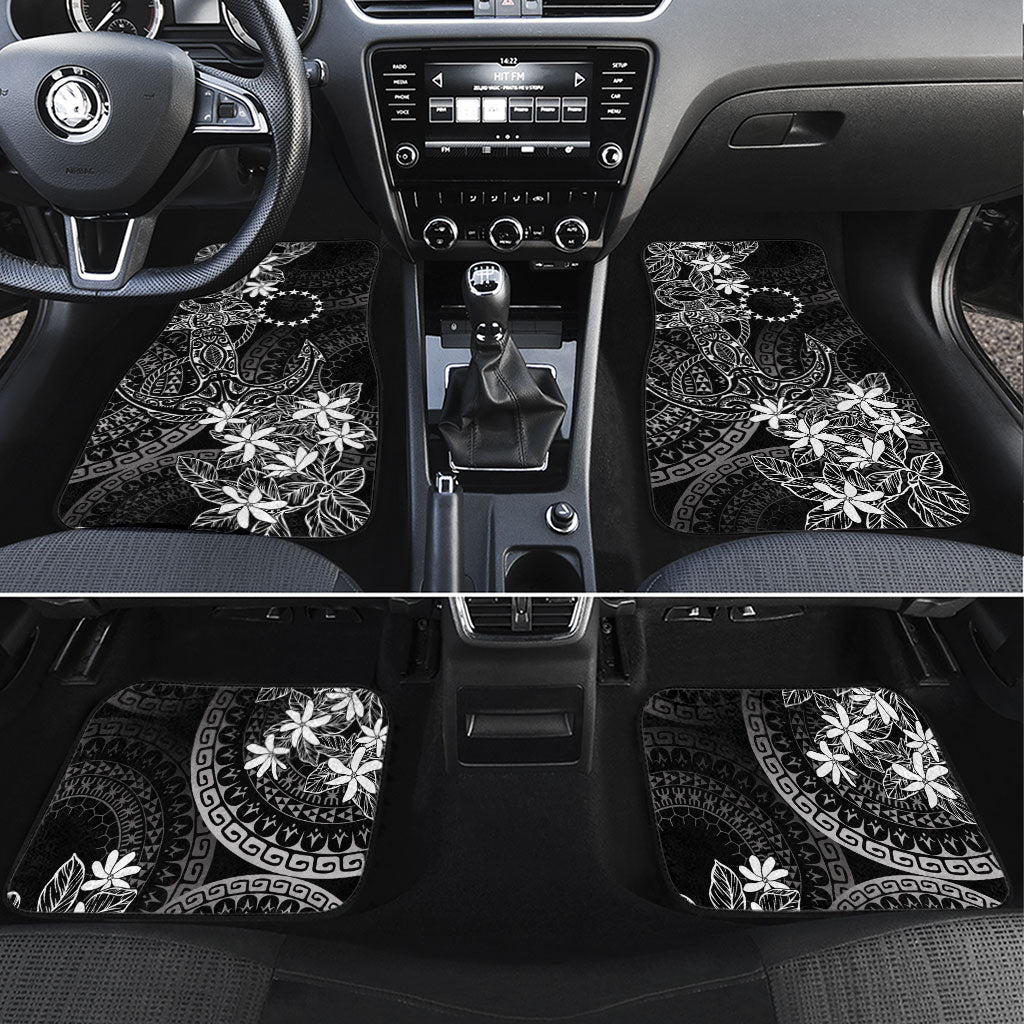 Black Kuki Airani Tapakau Car Mats Tribal Anchor Mix Tiare