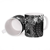 Black Kuki Airani Tapakau Ceramic Mug Tribal Anchor Mix Tiare LT7 - Polynesian Pride