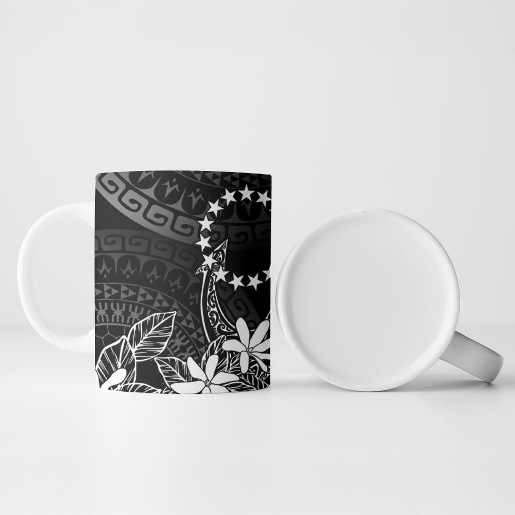 Black Kuki Airani Tapakau Ceramic Mug Tribal Anchor Mix Tiare LT7 - Polynesian Pride