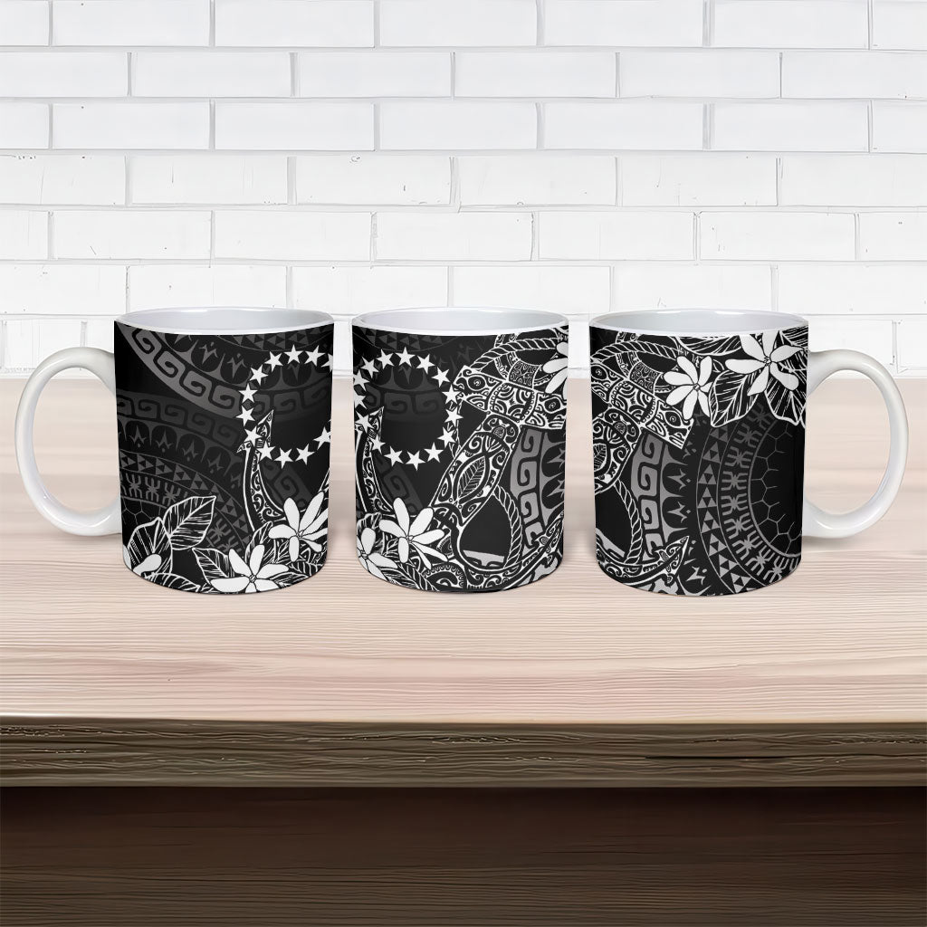 Black Kuki Airani Tapakau Ceramic Mug Tribal Anchor Mix Tiare LT7 - Polynesian Pride