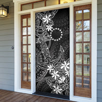 Black Kuki Airani Tapakau Door Cover Tribal Anchor Mix Tiare LT7 - Polynesian Pride
