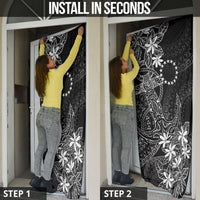 Black Kuki Airani Tapakau Door Cover Tribal Anchor Mix Tiare LT7 - Polynesian Pride