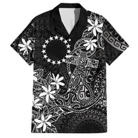 Black Kuki Airani Tapakau Hawaiian Shirt Tribal Anchor Mix Tiare LT7 Black - Polynesian Pride