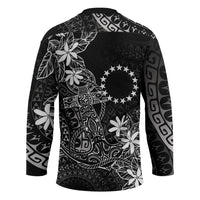 Black Kuki Airani Tapakau Hockey Jersey Tribal Anchor Mix Tiare LT7 - Polynesian Pride
