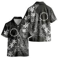 Black Kuki Airani Tapakau Kid Hawaiian Shirt Tribal Anchor Mix Tiare LT7 - Polynesian Pride