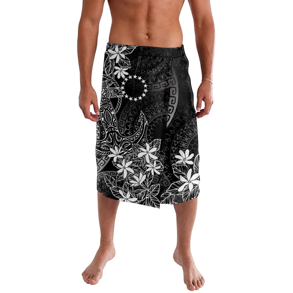 Black Kuki Airani Tapakau Lavalava Tribal Anchor Mix Tiare LT7 Black - Polynesian Pride