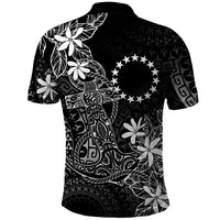 Black Kuki Airani Tapakau Polo Shirt Tribal Anchor Mix Tiare LT7 - Polynesian Pride