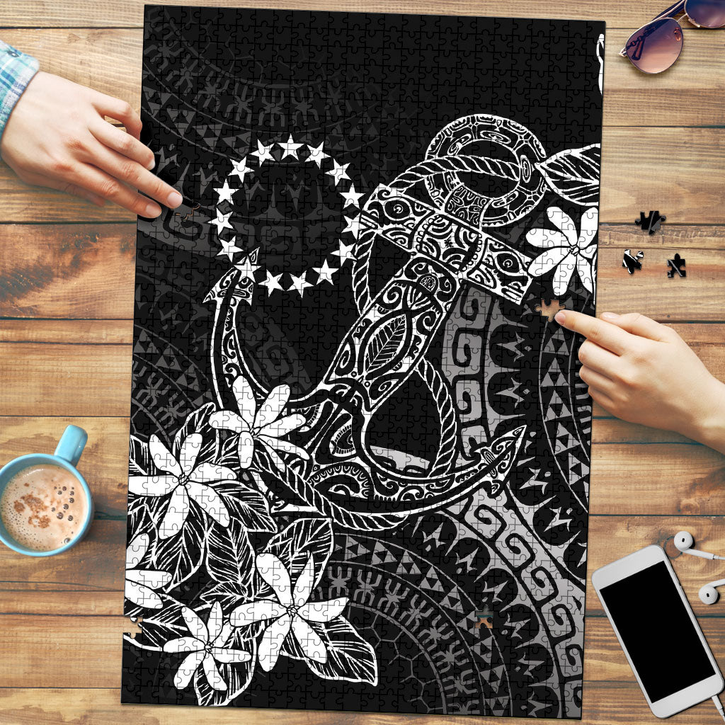 Black Kuki Airani Tapakau Puzzle Tribal Anchor Mix Tiare LT7 Black - Polynesian Pride