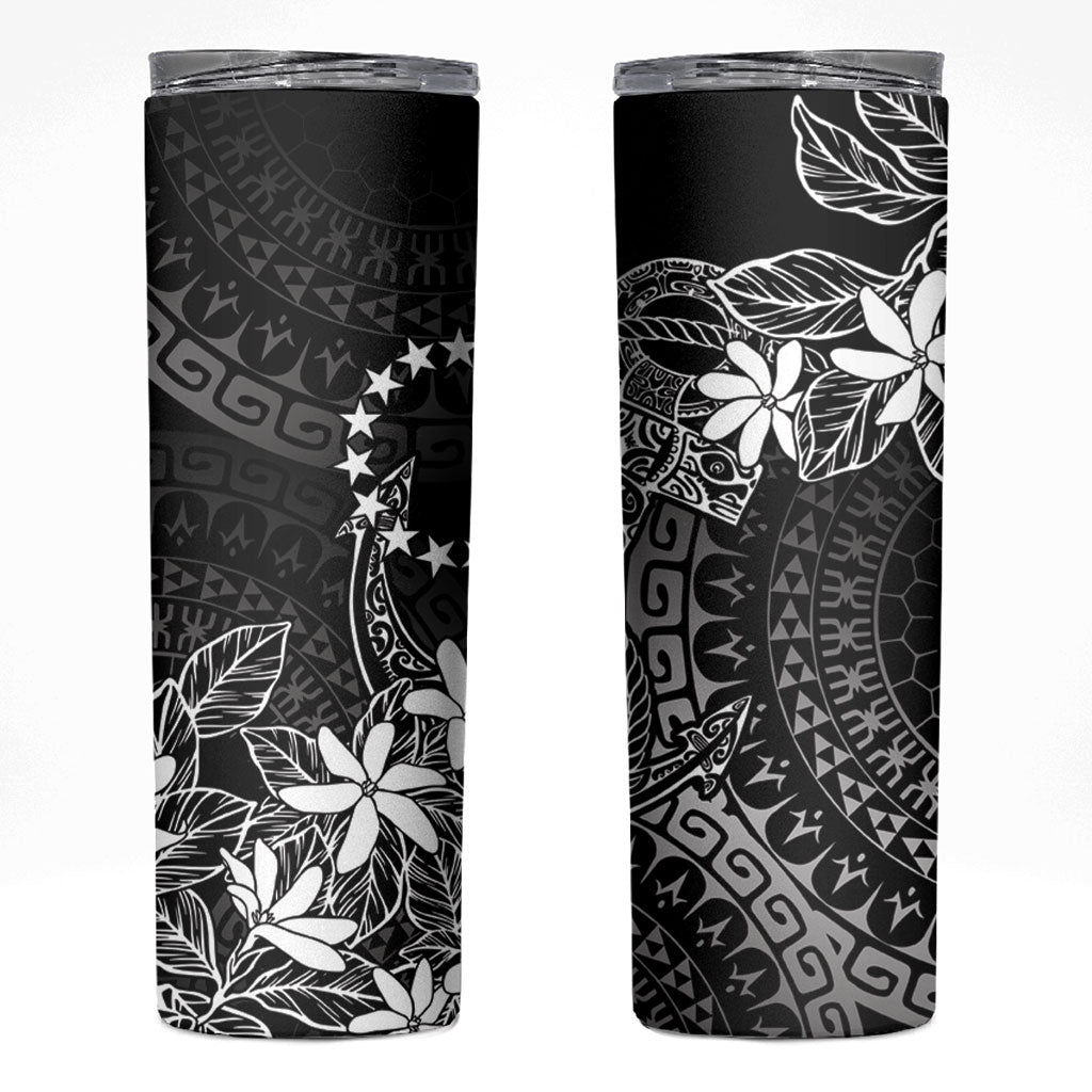 Black Kuki Airani Tapakau Skinny Tumbler Tribal Anchor Mix Tiare