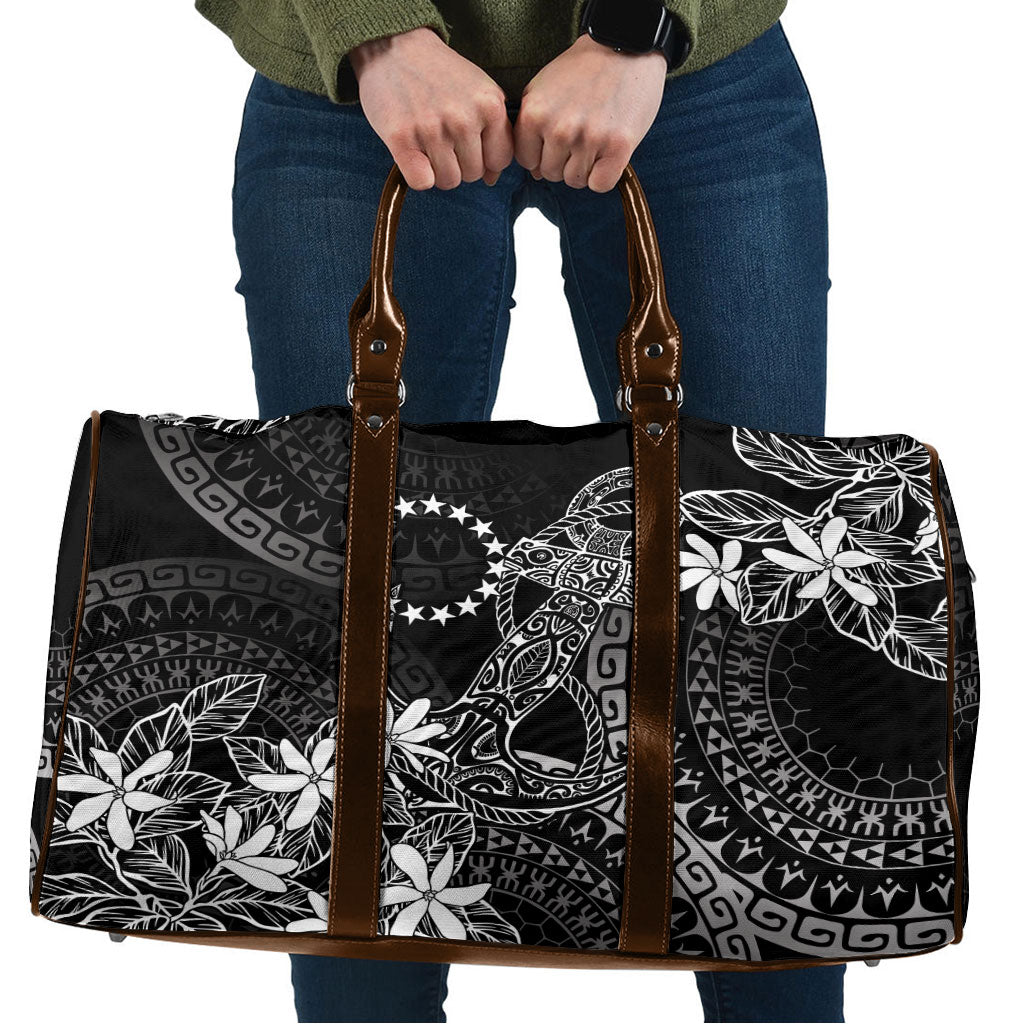 Black Kuki Airani Tapakau Travel Bag Tribal Anchor Mix Tiare LT7 Black - Polynesian Pride
