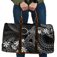 Black Kuki Airani Tapakau Travel Bag Tribal Anchor Mix Tiare LT7 Black - Polynesian Pride