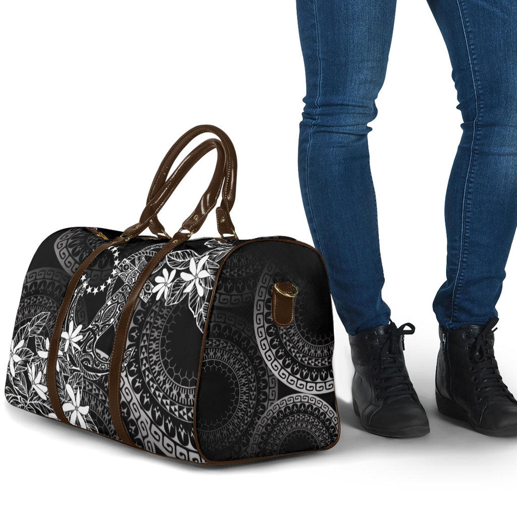 Black Kuki Airani Tapakau Travel Bag Tribal Anchor Mix Tiare LT7 - Polynesian Pride