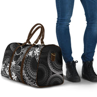 Black Kuki Airani Tapakau Travel Bag Tribal Anchor Mix Tiare LT7 - Polynesian Pride