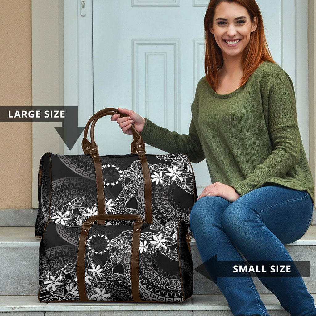 Black Kuki Airani Tapakau Travel Bag Tribal Anchor Mix Tiare LT7 - Polynesian Pride