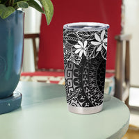 Black Kuki Airani Tapakau Tumbler Cup Tribal Anchor Mix Tiare LT7 - Polynesian Pride