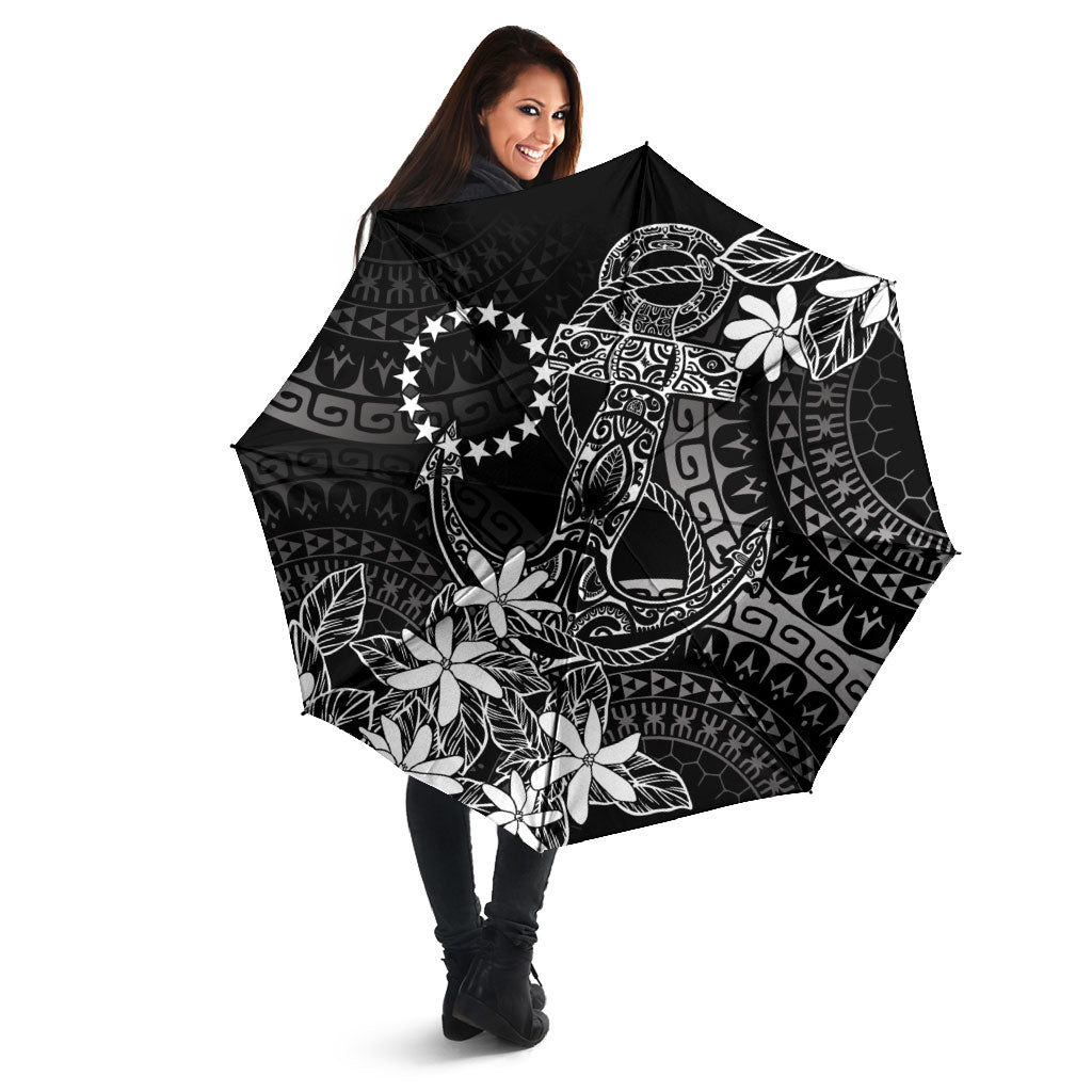 Black Kuki Airani Tapakau Umbrella Tribal Anchor Mix Tiare