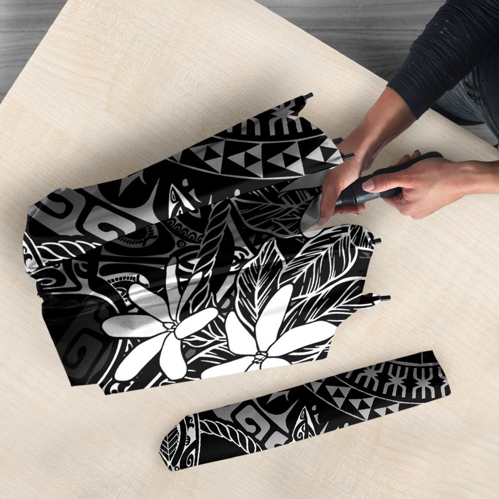 Black Kuki Airani Tapakau Umbrella Tribal Anchor Mix Tiare