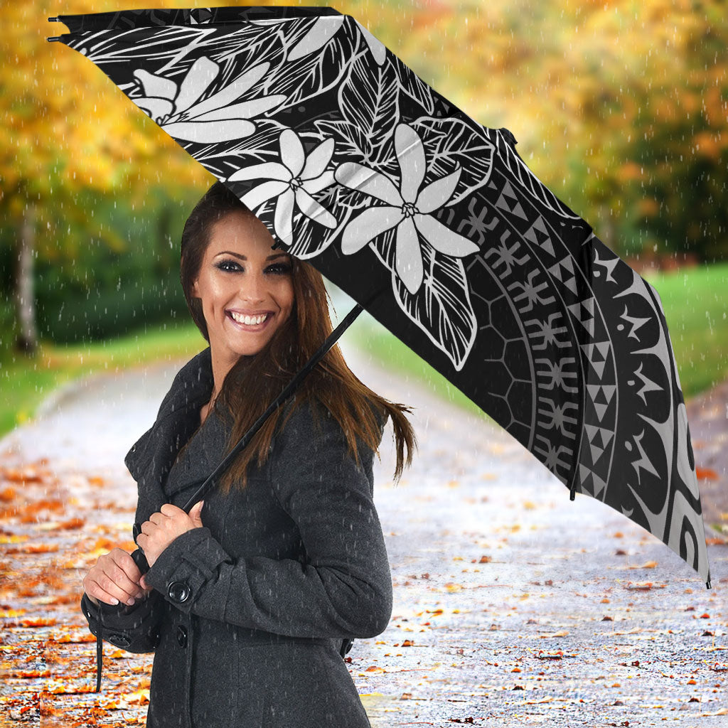 Black Kuki Airani Tapakau Umbrella Tribal Anchor Mix Tiare