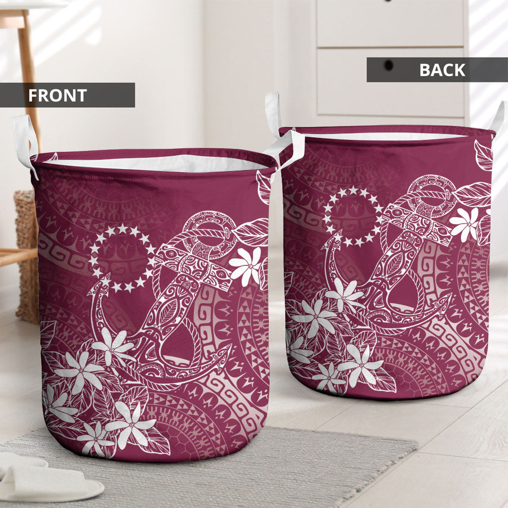 Maroon Kuki Airani Tapakau Laundry Basket Tribal Anchor Mix Tiare LT7 - Polynesian Pride
