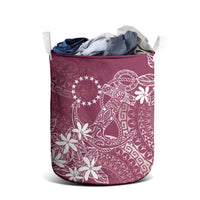 Maroon Kuki Airani Tapakau Laundry Basket Tribal Anchor Mix Tiare LT7 - Polynesian Pride