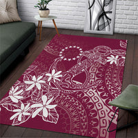Maroon Kuki Airani Tapakau Area Rug Tribal Anchor Mix Tiare