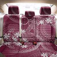 Maroon Kuki Airani Tapakau Back Car Seat Cover Tribal Anchor Mix Tiare LT7 - Polynesian Pride