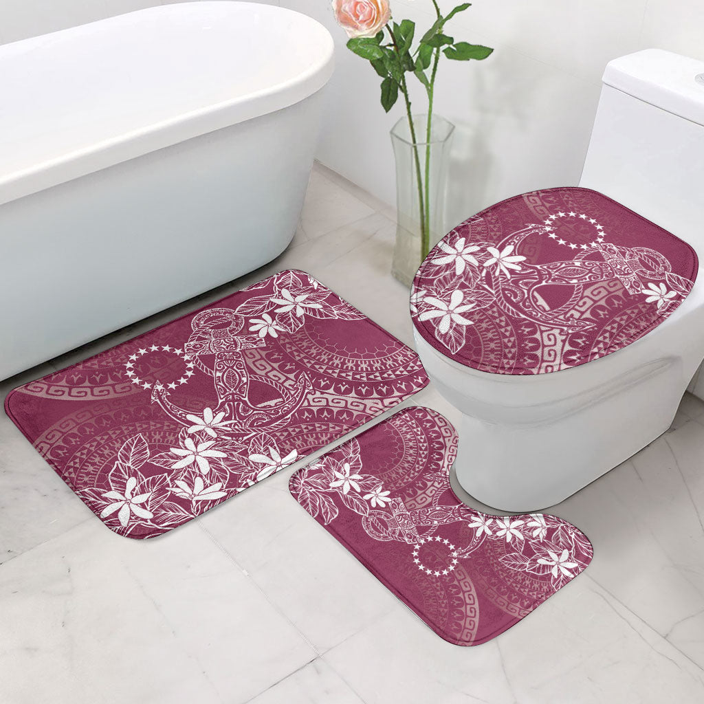 Maroon Kuki Airani Tapakau Bathroom Set Tribal Anchor Mix Tiare LT7 - Polynesian Pride