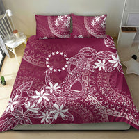 Maroon Kuki Airani Tapakau Bedding Set Tribal Anchor Mix Tiare LT7 - Polynesian Pride