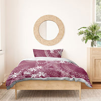 Maroon Kuki Airani Tapakau Bedding Set Tribal Anchor Mix Tiare LT7 - Polynesian Pride