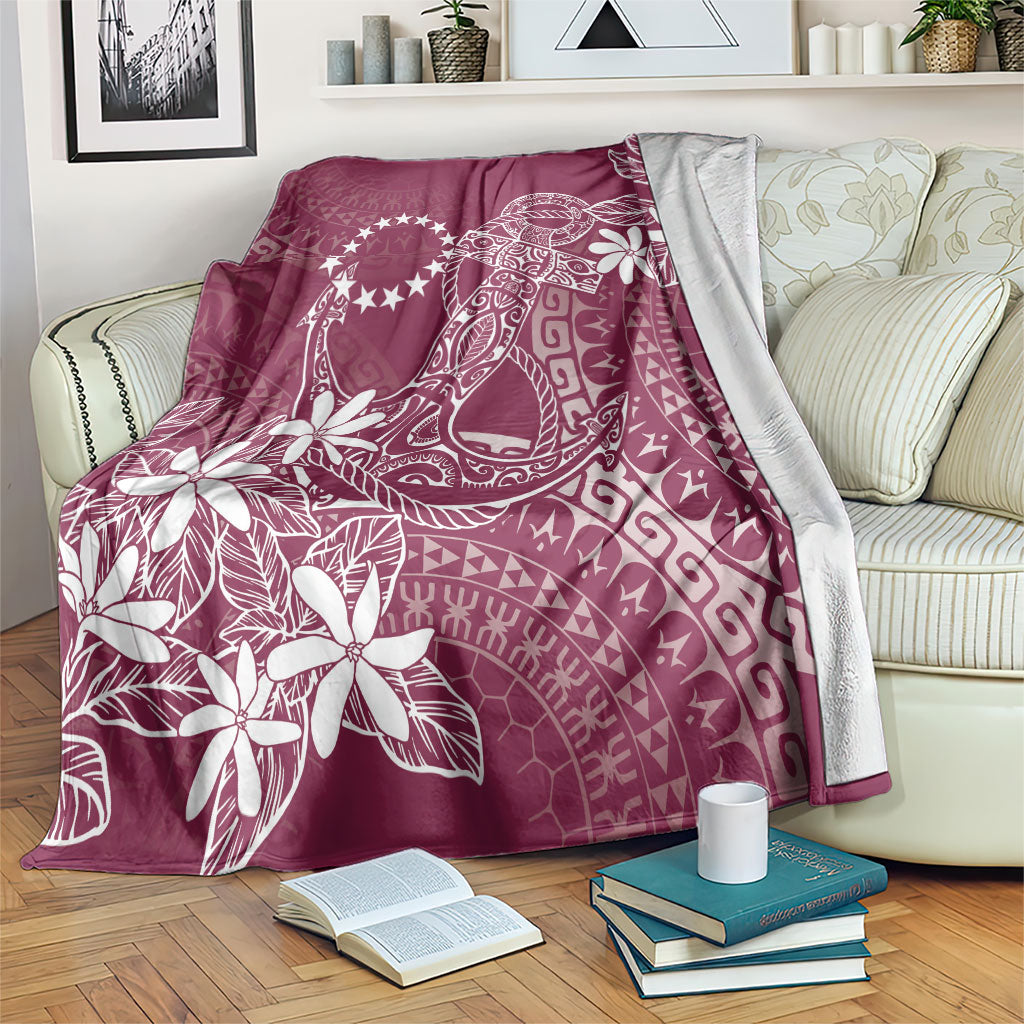 Maroon Kuki Airani Tapakau Blanket Tribal Anchor Mix Tiare LT7 Maroon - Polynesian Pride