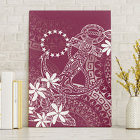 Maroon Kuki Airani Tapakau Canvas Wall Art Tribal Anchor Mix Tiare
